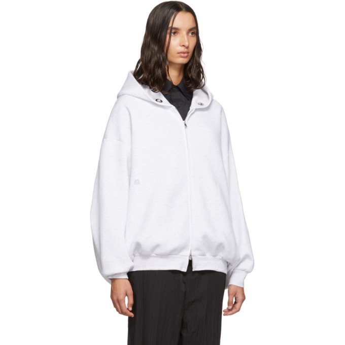 Fumito Ganryu White Kimono Zip-Up Parka Hoodie Fumito Ganryu