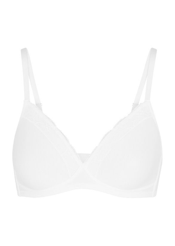 Photo: Hanro Lace-trimmed Soft-cup bra White