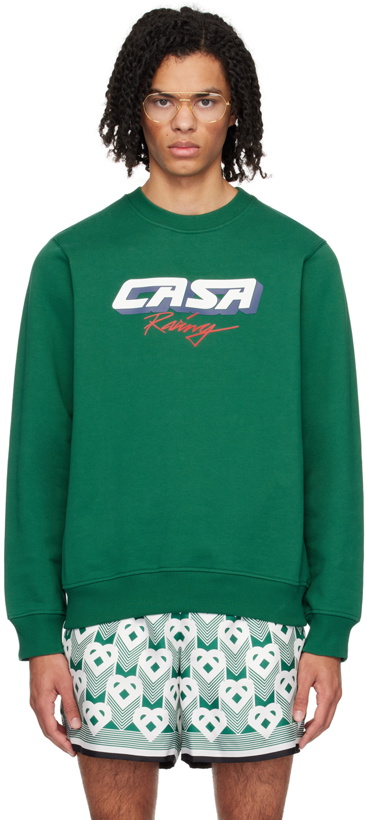 Photo: Casablanca Green 'Casa Racing' 3D Sweatshirt
