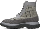 Thom Browne Gray Longwing Duck Boots