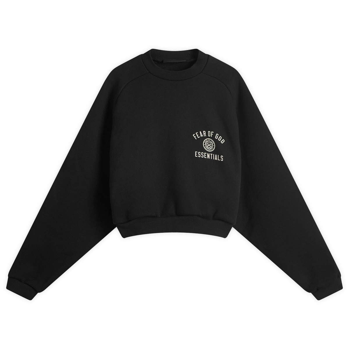 Fear of God ESSENTIALS Black Mock Neck Sweatshirt Fear Of