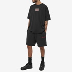 Air Jordan Men's Wordmark Fleece Short in Black/Gym Red
