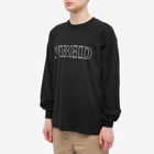 Neighborhood Men's Long Sleeve NH-4 T-Shirt in Black