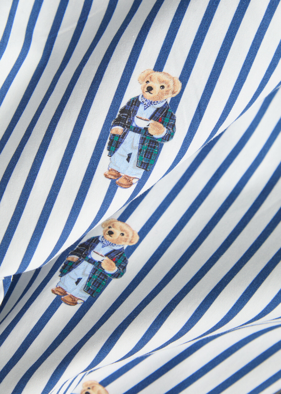 Polo Ralph Lauren Striped Cotton-poplin Pyjama Trousers Blue