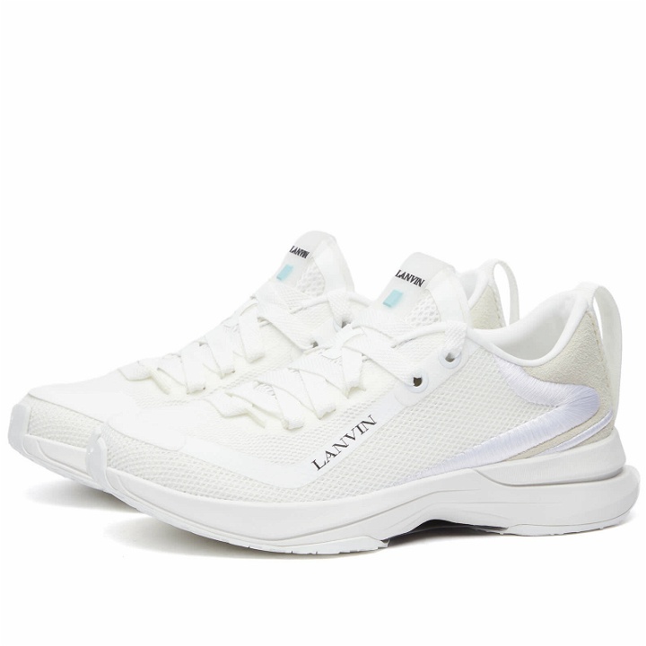 Photo: Lanvin Men's Runner Sneakers in White