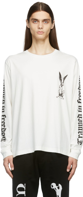 Photo: Vyner Articles Off-White Rabbit Print Long Sleeve T-Shirt