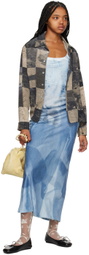 ELLISS Blue Handy Jean Maxi Dress