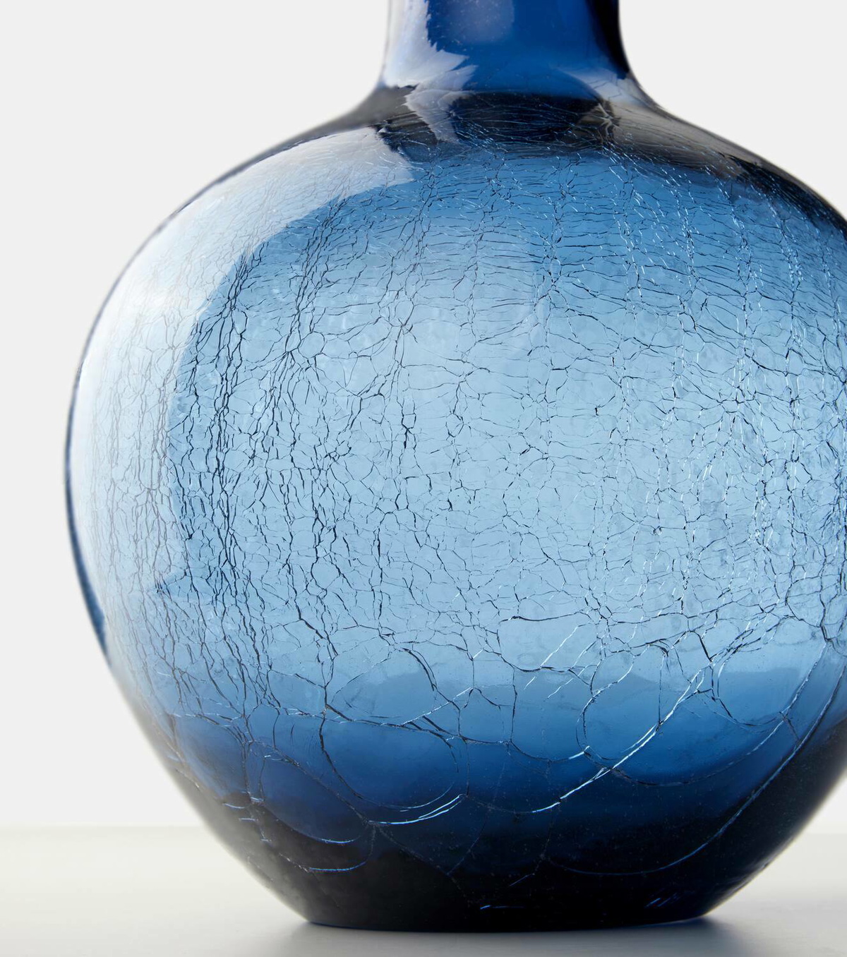 Polspotten Ball Body Large crackled glass vase