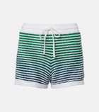 Loewe Paula's Ibiza striped cotton-blend shorts