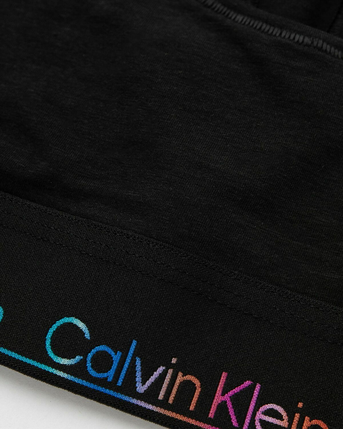 Calvin Klein Underwear ICON COTTON MODAL PRIDE UNLINED BRALETTE Black Womens (Sports-) Bra