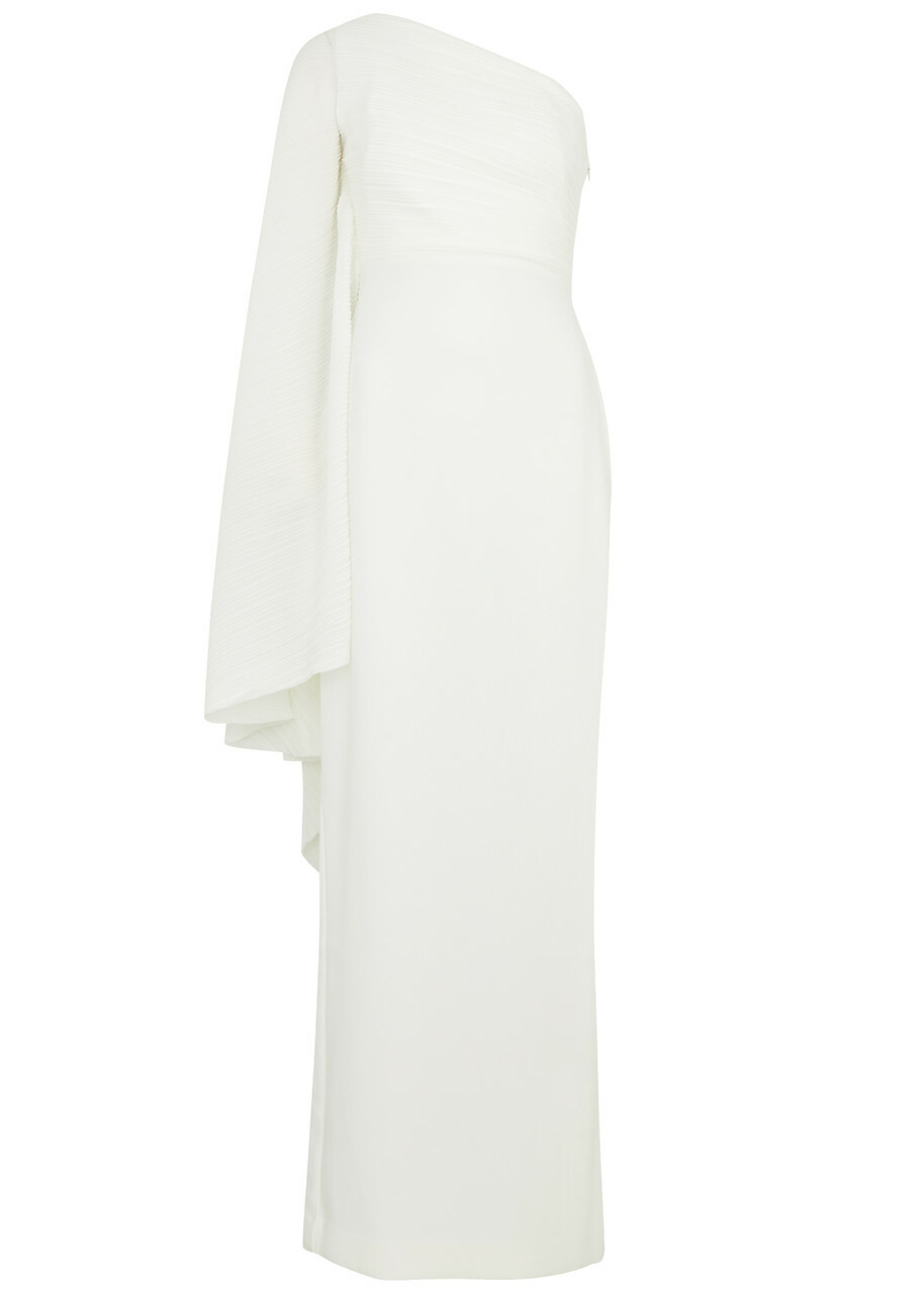chinese dress ladies Queen Hera One Shoulder Maxi Dress | Vegan Silk main image 1
