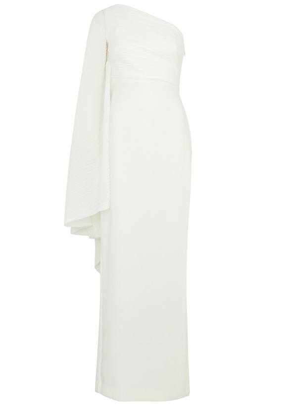 Photo: Solace London Lillia One-shoulder Maxi Dress Cream