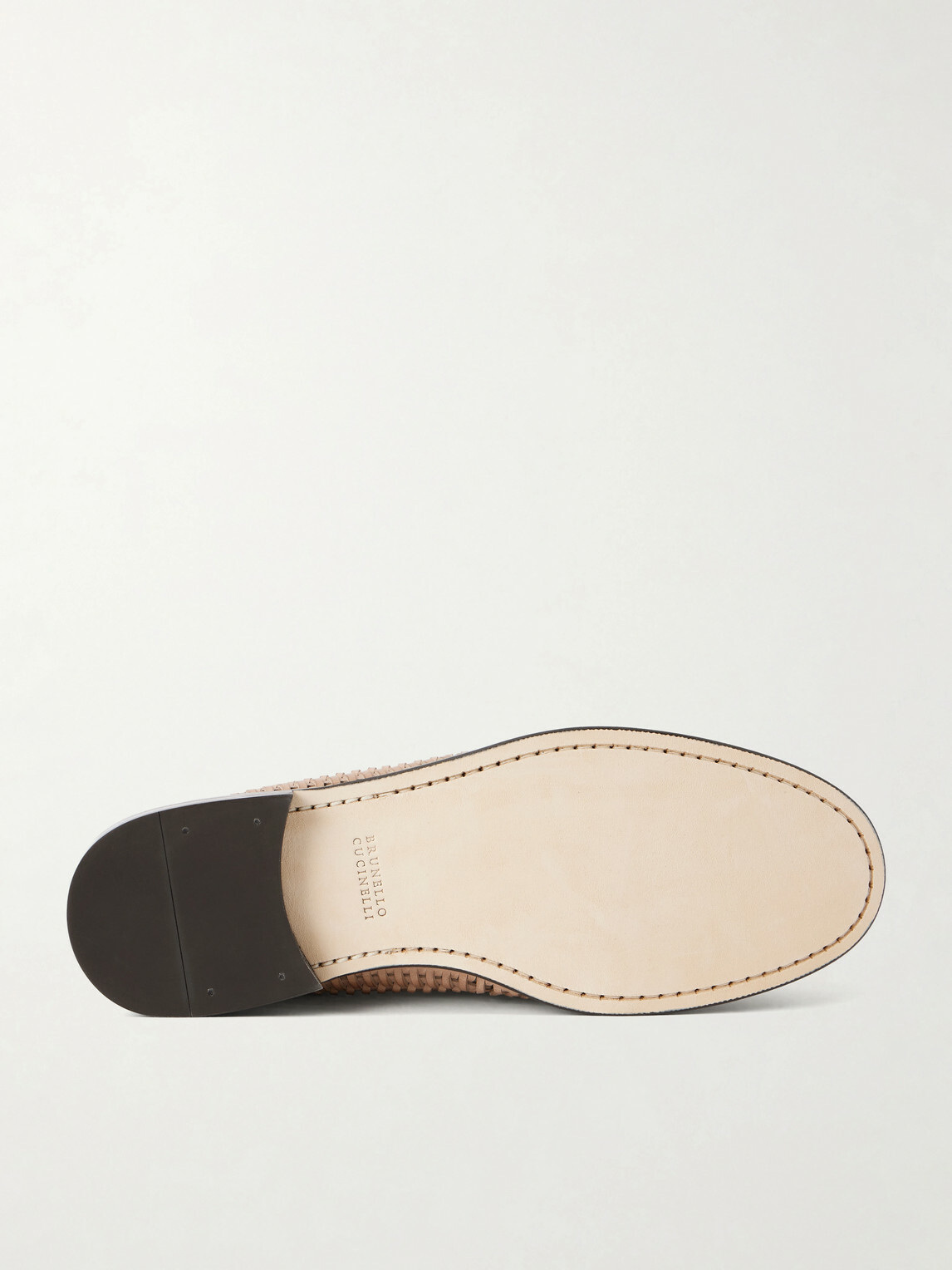 Brunello Cucinelli - Woven Leather Loafers - Brown