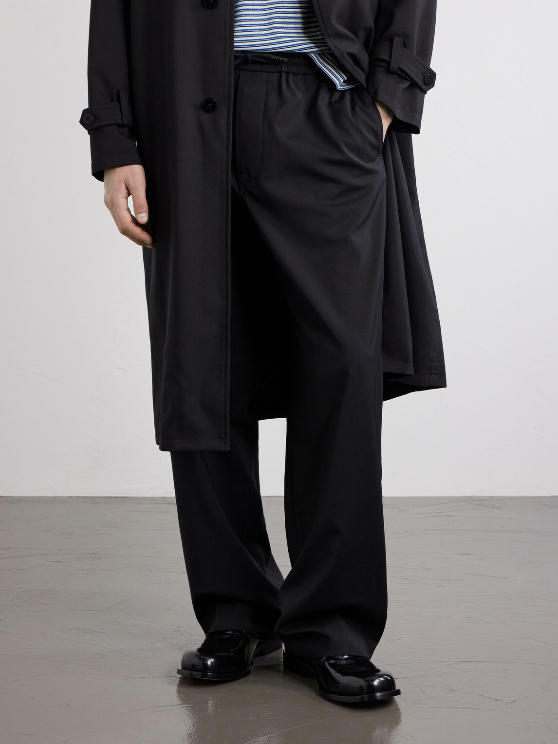 LOEWE - Bobine Leather Derby - Black
