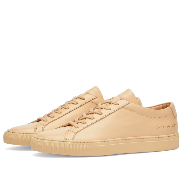 Photo: Woman by Common Projects Women's Original Achilles Low Sneakers in Apricot