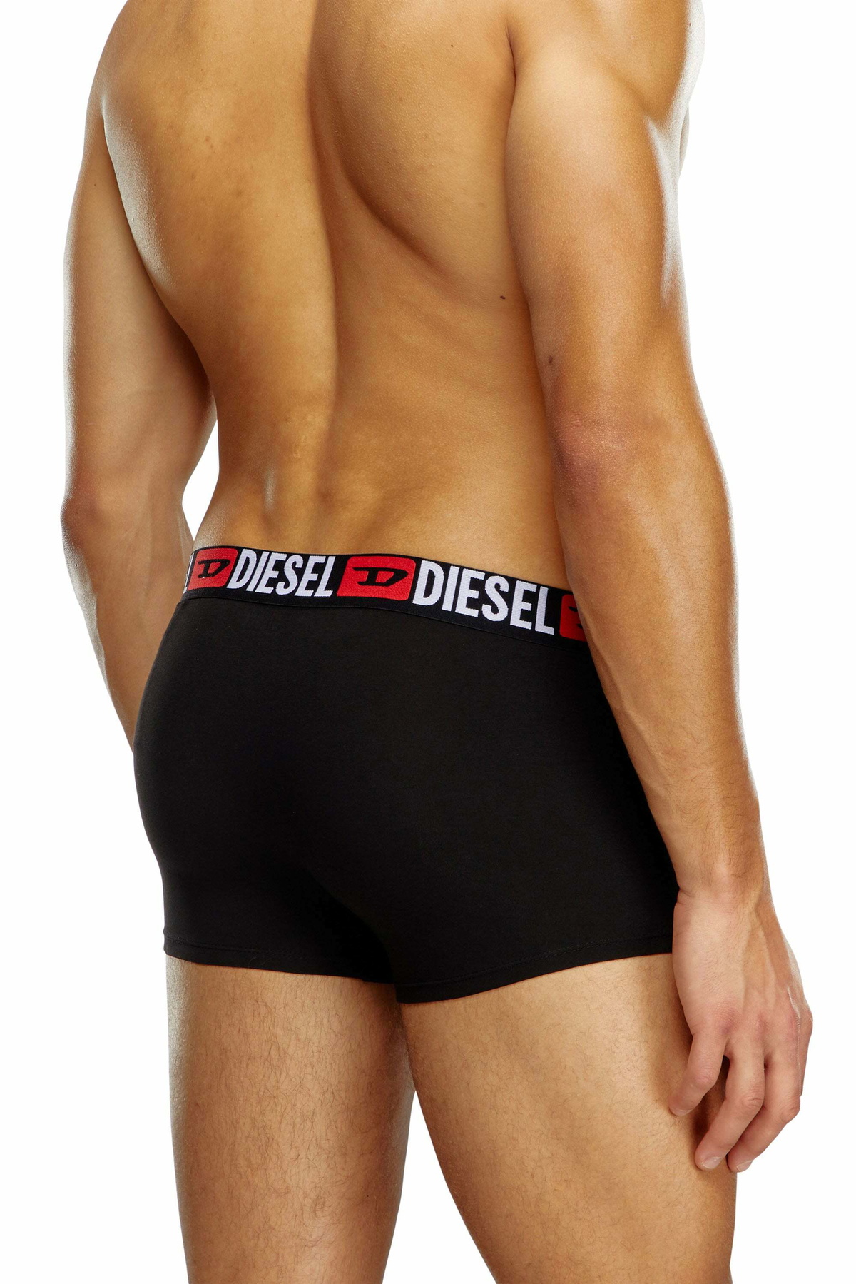 Diesel Three-pack of all-over logo waist boxers - Trunks Mens in Black