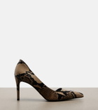Khaite Jett snake-effect leather d'Orsay pumps