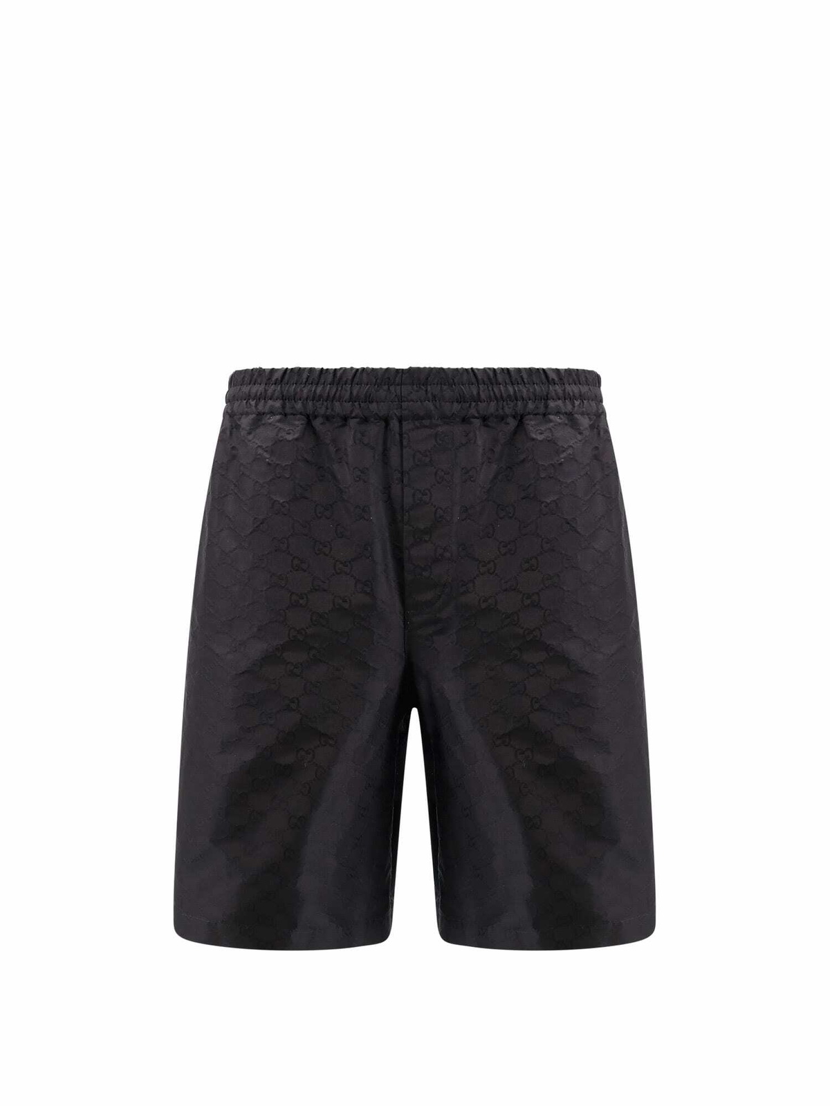 パンツ GUCCI Women Shorts  Burmudas 769985Z592B 1000 Black Striped cotton shorts with embroidery in Blue Ready-to-wear