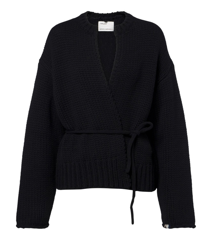 Photo: Extreme Cashmere N°384 Ginza cashmere wrap cardigan