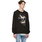 Amiri Black Crane Sweatshirt