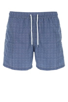 Fedeli Printed Polyester Swimming Shorts