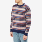 Howlin by Morrison Men's Howlin' Cosmic Fantasies Zig Zag Crew Knit in Mercury