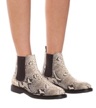 Axel Arigato - Snake-effect leather Chelsea boots