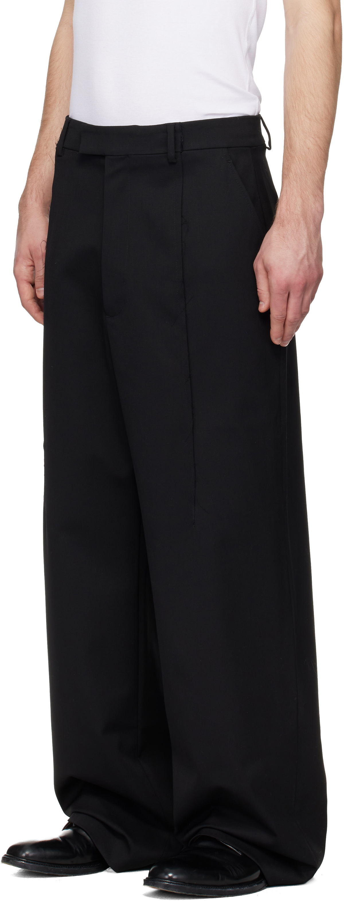 VETEMENTS Black Pinched Tailored Trousers