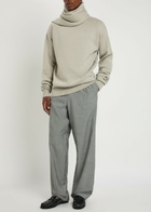 Calvin Klein Scarf-effect Cashmere Jumper Pearl