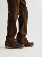 Visvim - Kanawa Mid-Folk Waxed-Leather Boots - Brown