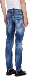 Dsquared2 Blue Ripped Skater Jeans