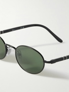 Persol - Ida Oval-Frame Metal Sunglasses