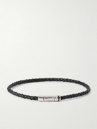 Miansai - Juno Braided Leather and Silver Bracelet - Black