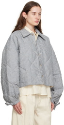Deiji Studios Green 'The Collared Quilt' Jacket