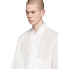 Lemaire White Convertible Collar Shirt