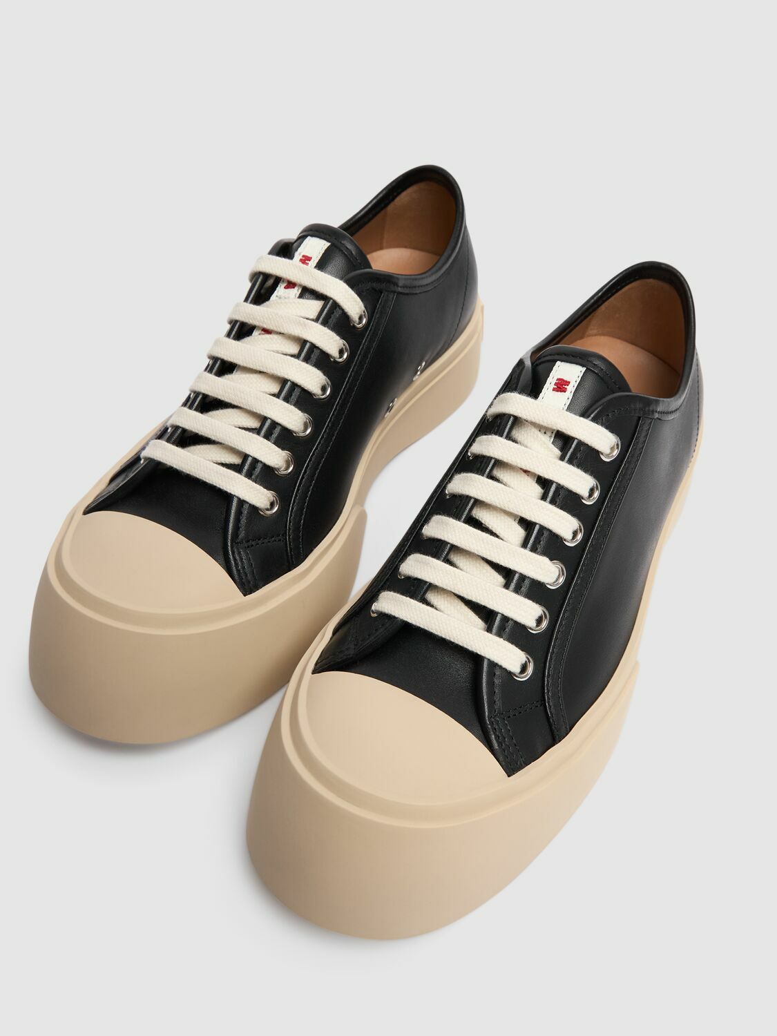 スニーカー MARNI Dot print leather low top sneakers MARNI Chunky Men's Black Leather Low Top Sneakers New | eBay