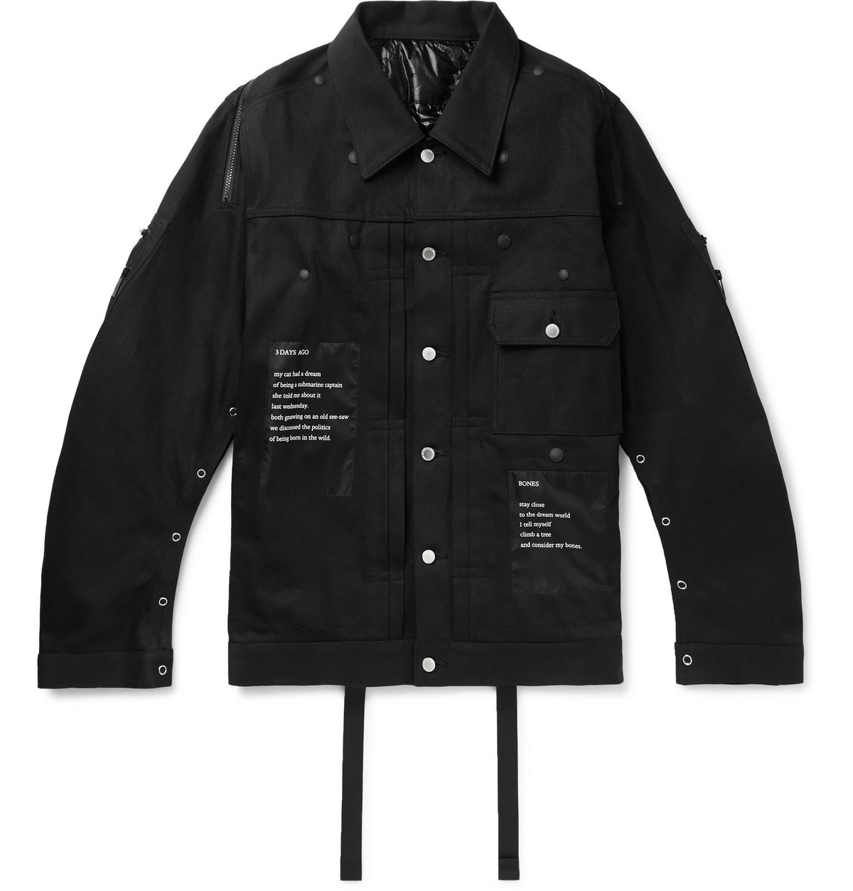 TAKAHIROMIYASHITA TheSoloist. - Printed Denim Jacket - Black