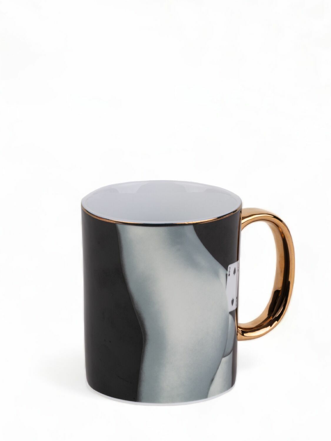 SELETTI Two Of Spades Porcelain Mug