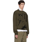 JW Anderson Khaki Sailor Sketch Crewneck Sweater