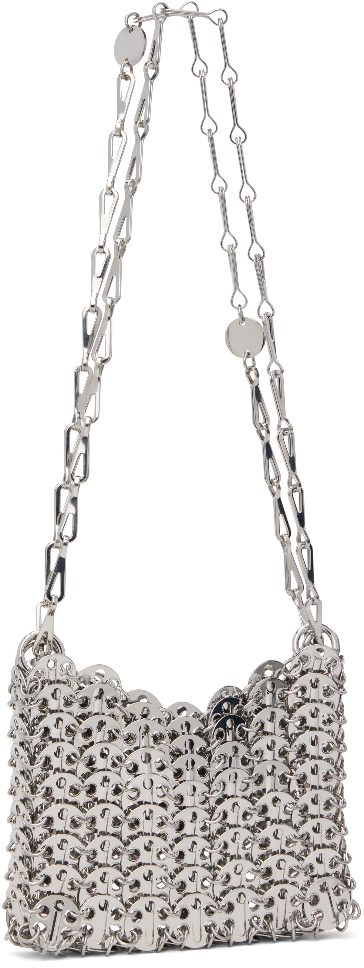 Rabanne Silver Iconic Nano 1969 Bag Paco Rabanne