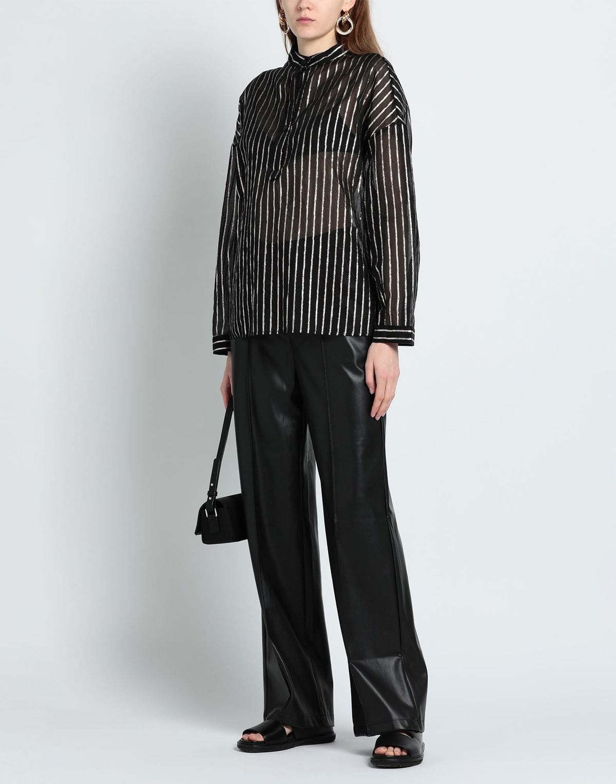 Manila Grace Womens Top in Black