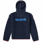 Napapijri Men's Teide Popover Fleece Hoody in Marine