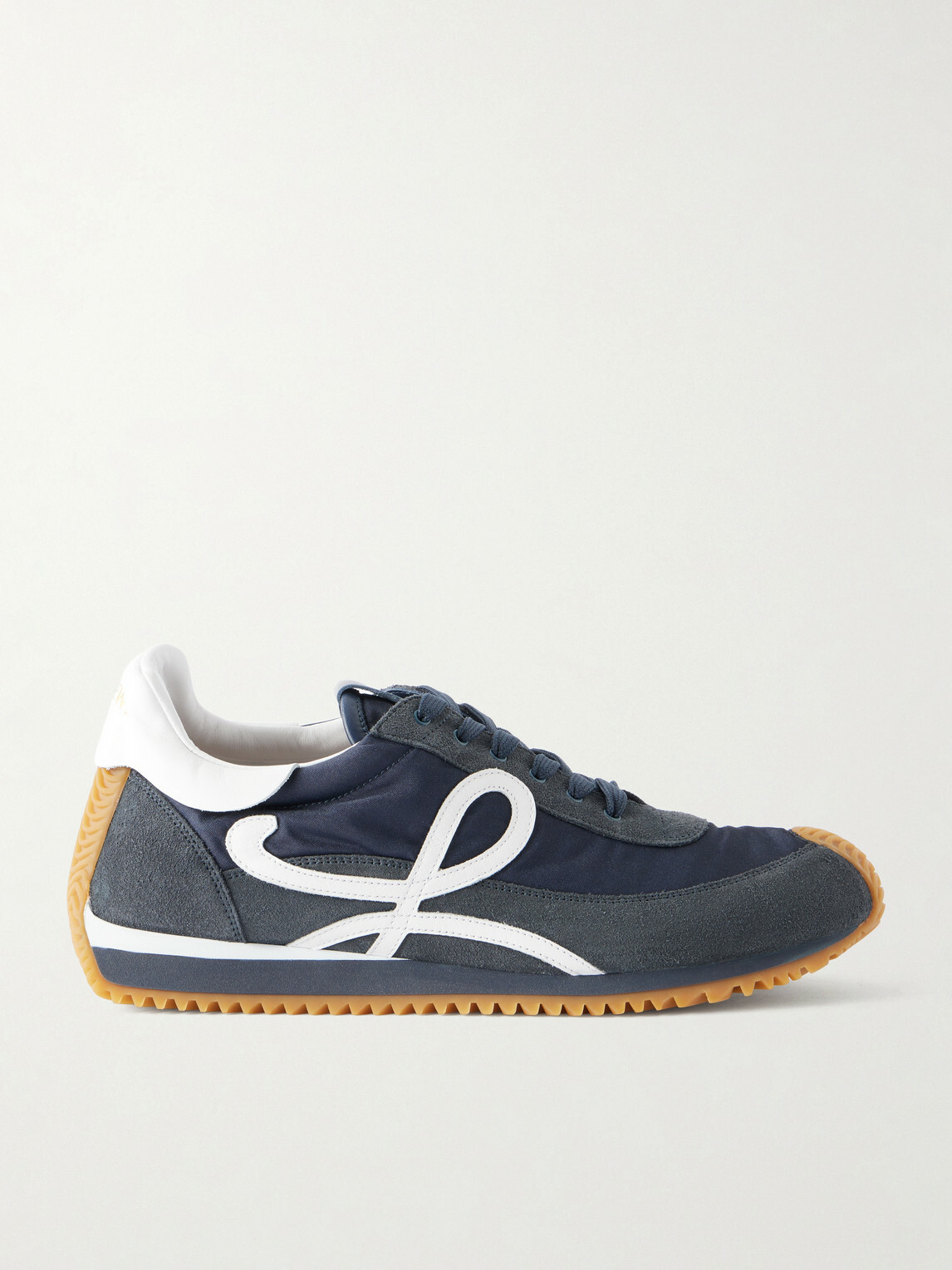 LOEWE - Flow Runner 2.0 Suede-Trimmed Shell Sneakers - Blue