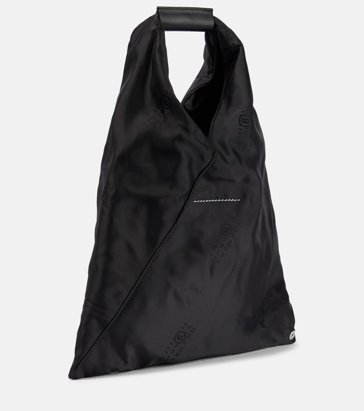 【送料 関税込】MM6 Japanese Small leather-trimmed tote Japanese Small leather-trimmed tote in blue - MM 6 Maison