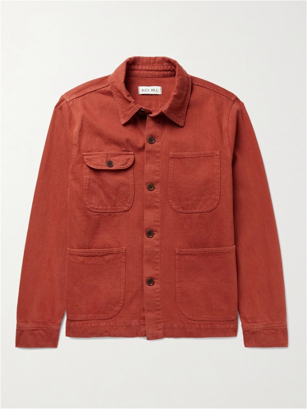 Photo: ALEX MILL - Garment-Dyed Cotton-Twill Chore Jacket - Red