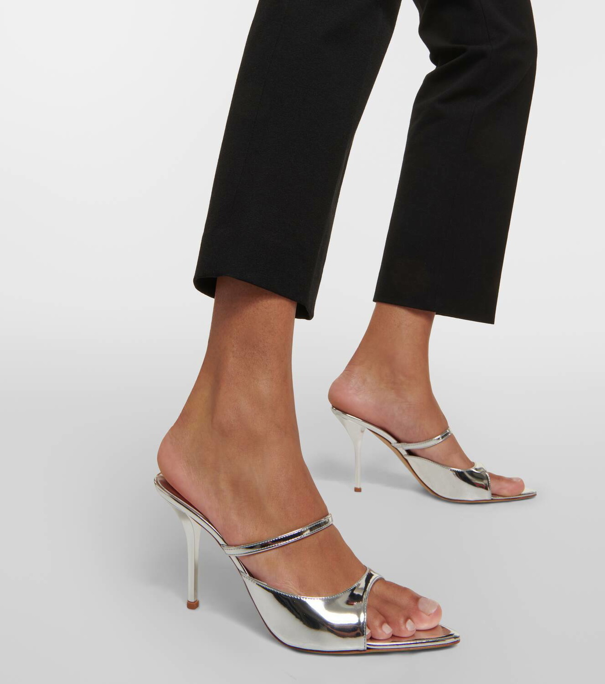 85mm Aimeline Patent Faux Leather Sandal