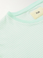 Folk - Striped Cotton-Jersey T-Shirt - Green