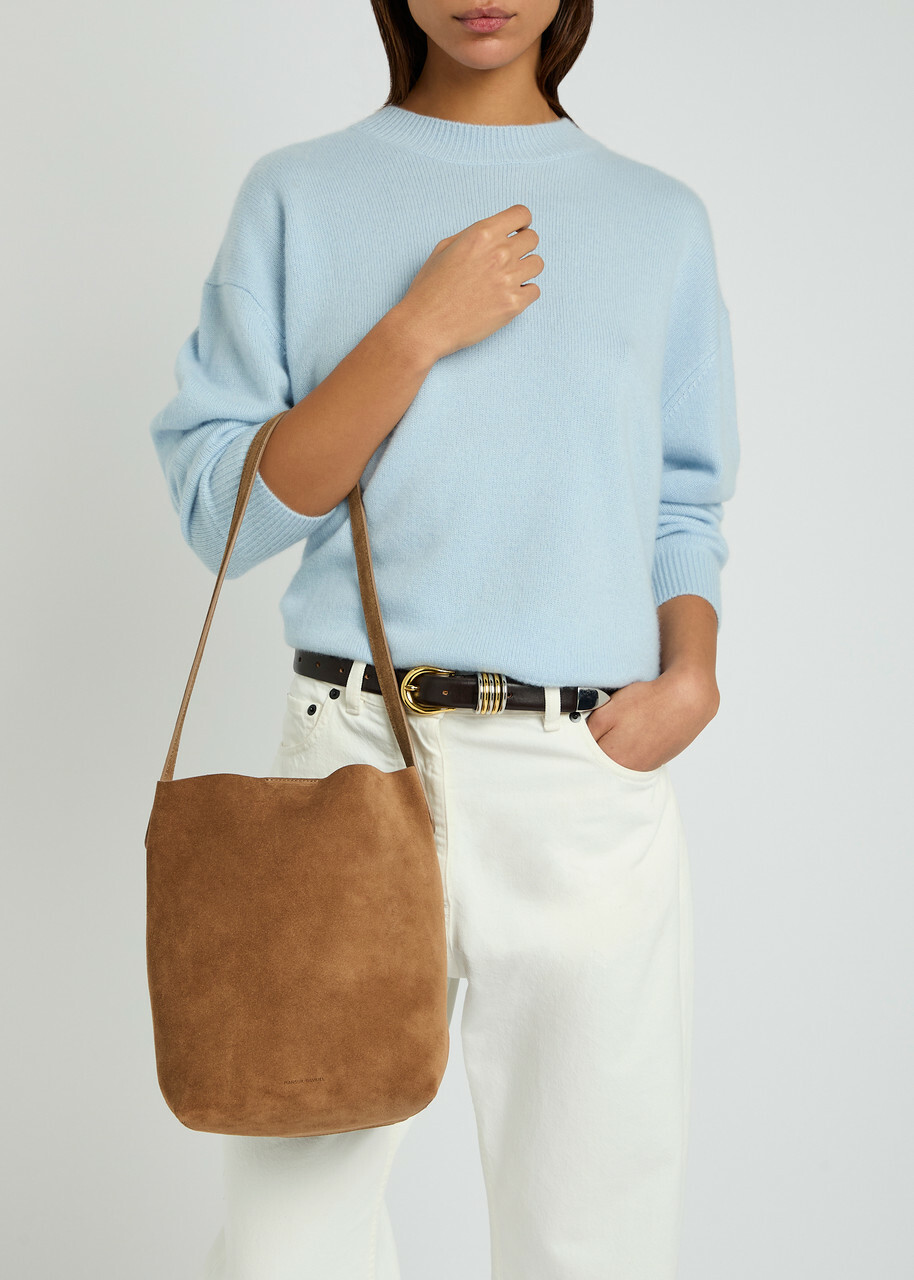 Mansur Gavriel Everyday Small Suede Tote bag - Camel - One Size