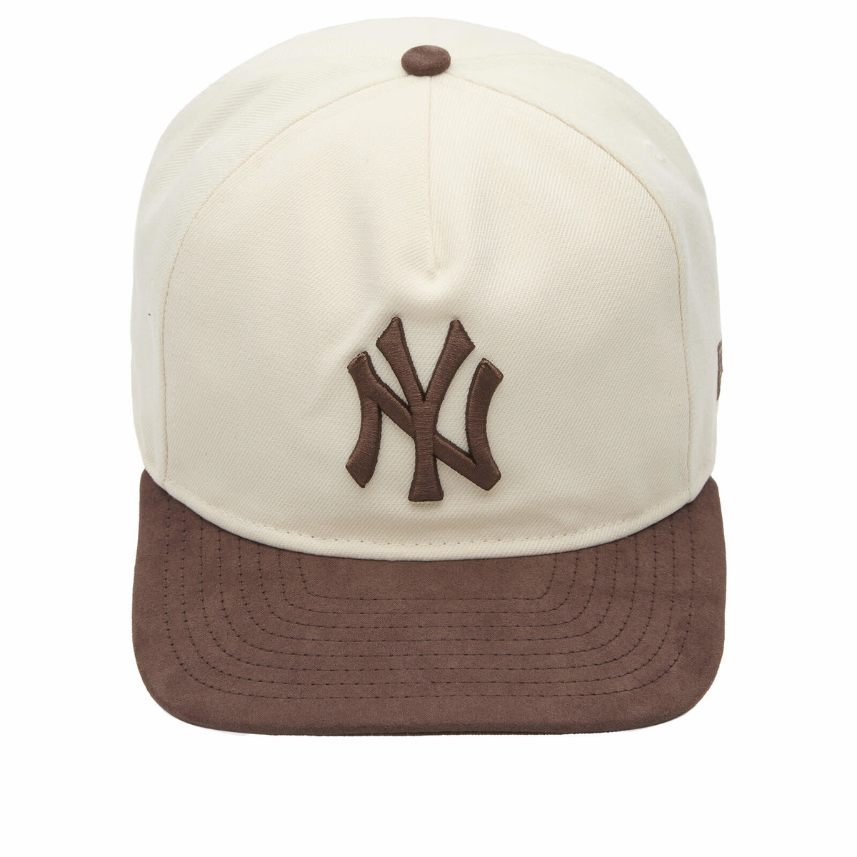 New Era New York Yankees Suede Visor 9Fifty Cap in Cream