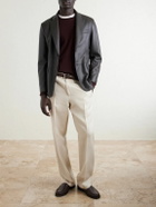 Lardini - Straight-Leg Woven Trousers - Neutrals